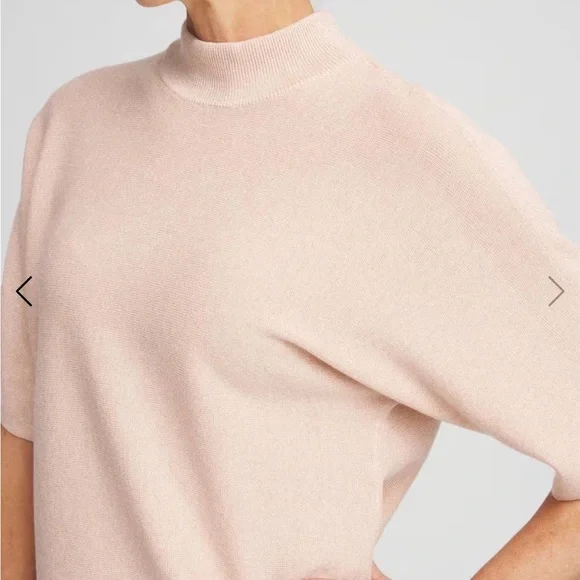 NWT Chico’s Shimmer Short Sleeve Pullover Sweater Size 2 Large - Picture 1 of 8